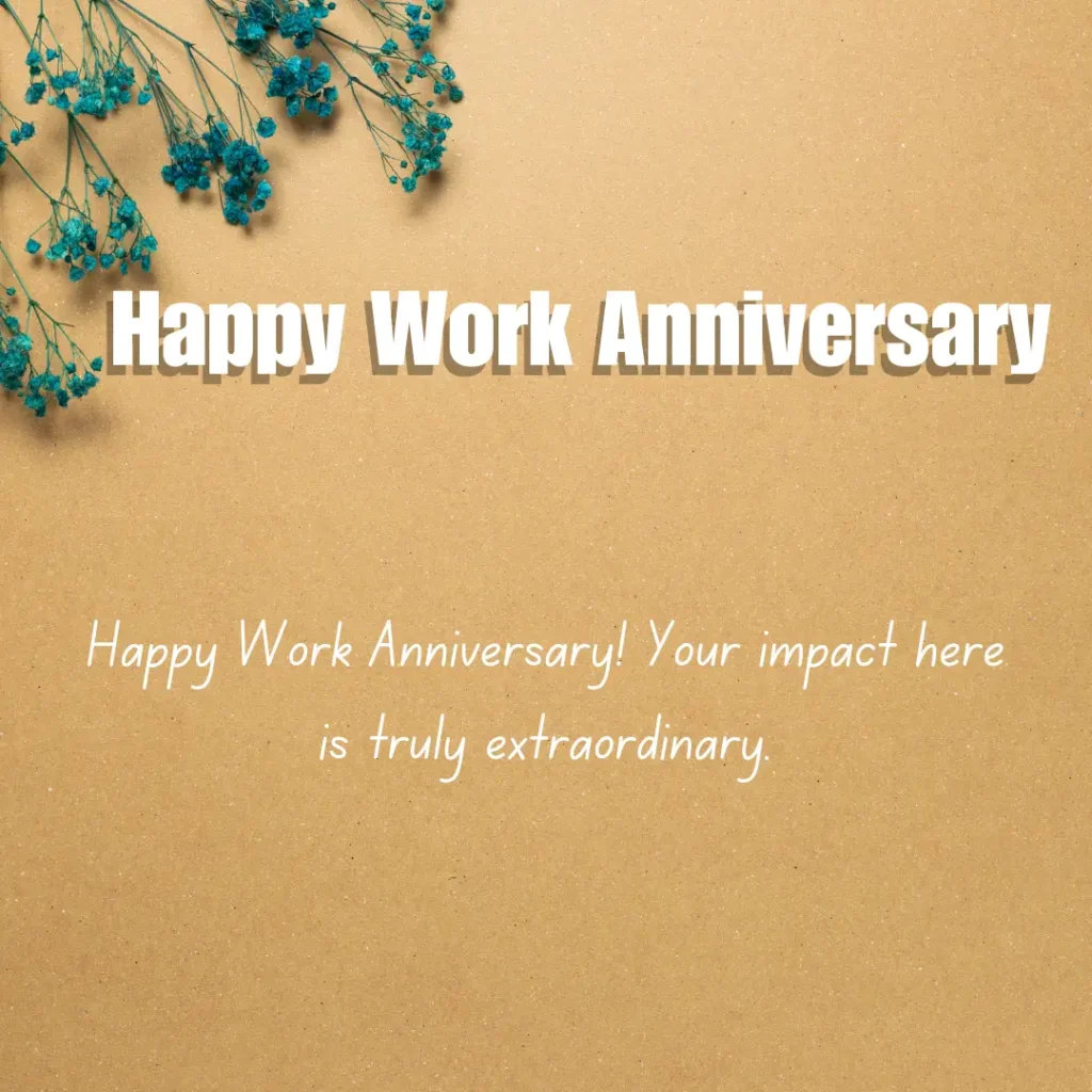 Happy Work Anniversary Messages and Wishes